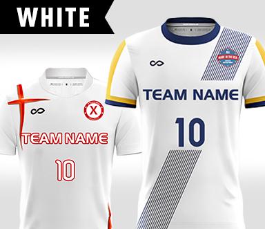 COLOR WHITE - MEN'S FOOTBALL SHIRTS XTeamwear