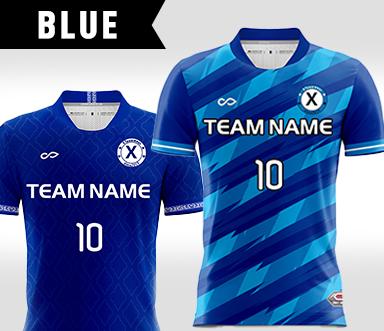 COLOR BLUE - MEN'S FOOTBALL SHIRTS XTeamwear
