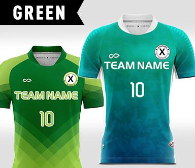 COLOR GREEN - MEN'S FOOTBALL SHIRTS XTeamwear