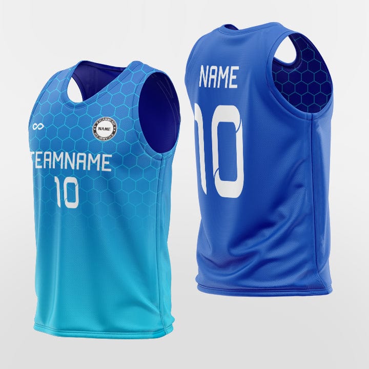 Gradient Blue - Customized Basketball Jersey Design-XTeamwear