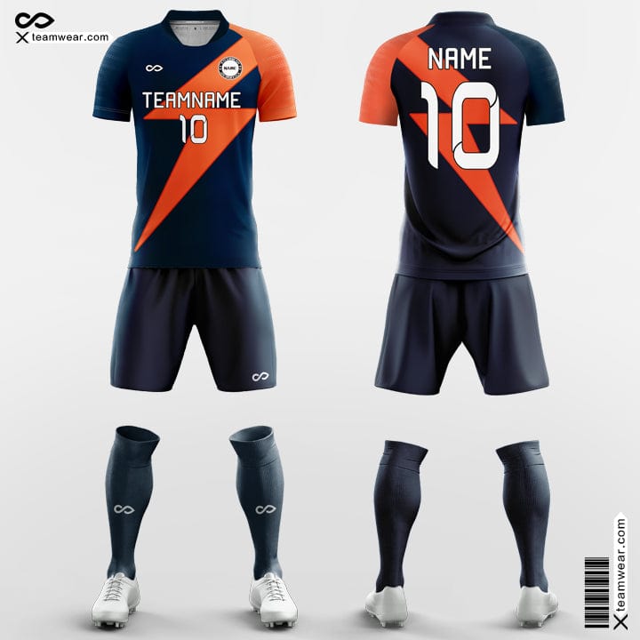 Retro Lightning - Custom Soccer Jerseys Kit Sublimated Design