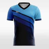 blue customized soccer jersey