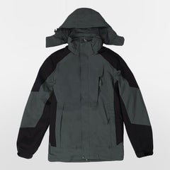 Cikers Sports 外厂采购 Black / L / Male Custom Winter Outdoor Jacket 3-in-1 Removable Waterproof-QH1818