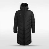 Cikers Sports 外厂采购 Black / S Windbreaker long cotton-padded jacket - AS426GYVF3