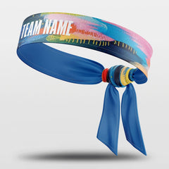 Cikers Sports 非黑五 Colorful / Free Colorful Black - Customized Sports Sweat-Wicking Tie Headband