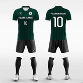 Cikers Sports 非黑五 Green / S Striped Panel - Custom Sublimation Soccer Kits Short Sleeve