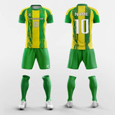 Cikers Sports 非黑五 Ivy - Custom Striped-Print Soccer Kits Short Sleeve