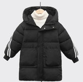 Cikers Sports 外厂采购 Rainbow kids Mid-length Winter Warm Cotton Jacket-QYMC