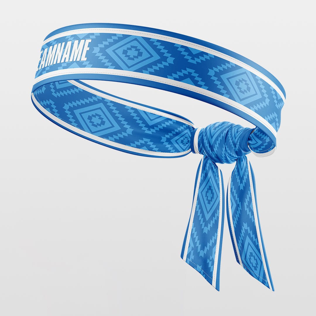 Cikers Sports Accessories Blue / Free Ice Crystals - Customized Sports Headband Sweat-Wicking Tie