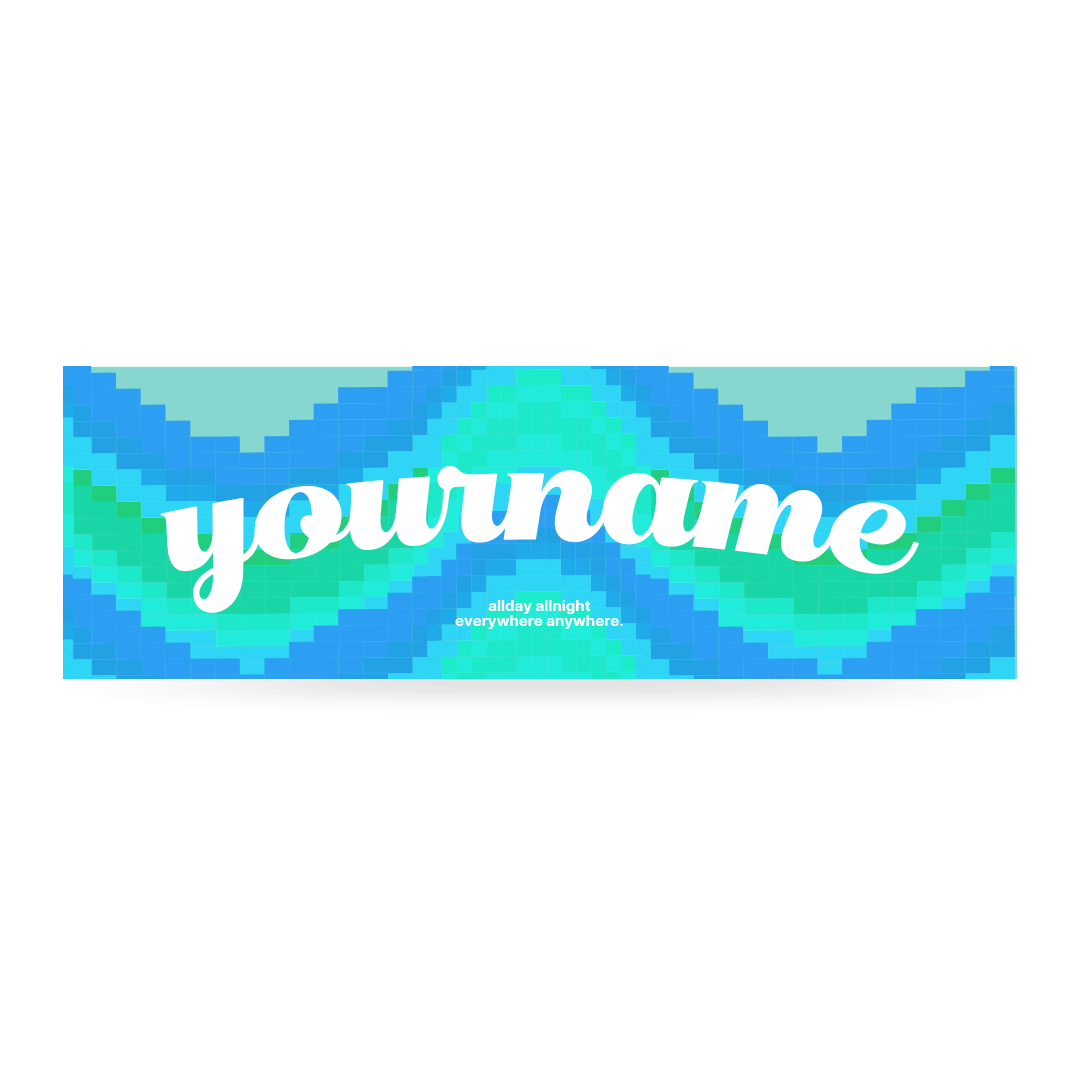 Cikers Sports Accessories Blue / Free Sea Wave- Customized Sports Towel Blue for Team