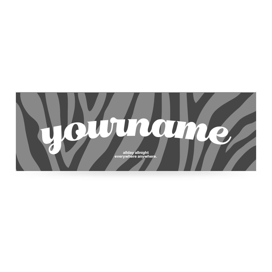 Cikers Sports Accessories Gray / Free Zebra Print - Customized Sports Towel Grey for Team