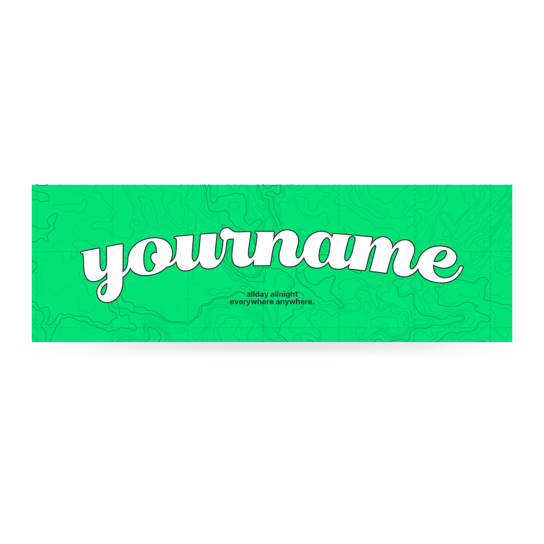 Cikers Sports Accessories Green / Free Green Map- Customized Sports Towel Design for Team