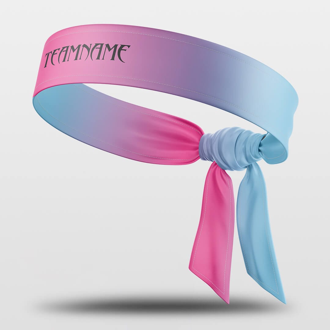 Cikers Sports Accessories Pink / Free Setting Sun - Customized Sports Headband Sweat-Wicking Tie