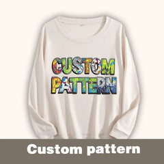 Cikers Sports Basics Custom Crewneck Sweatshirts for Teams Pure cotton sublimation customization