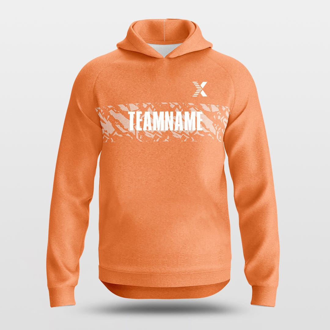 Cikers Sports Basketball Hoodies Tigroid - Customized Long Sleeve Hoodie Pullover Orange