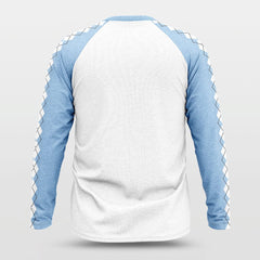 Cikers Sports Basketball Jersey Carolina Blue - Customized Baggy Long Sleeve Shooting Jersey