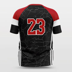 Cikers Sports Basketball Jersey Cracking - Customized Baggy Shoulder Short Sleeve Jersey