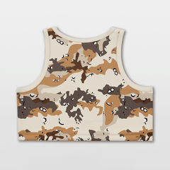 Cikers Sports Basketball Jersey Desert - Customized Women's Loose Sleeveless Workout Crop Tops