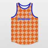Cikers Sports Basketball Jersey Orange / S Checkerboard - Customized Basketball Jersey Top