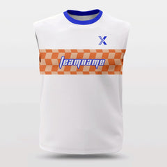 Cikers Sports Basketball Jersey Orange / S Checkerboard - Customized Wide Shoulder Basketball Jersey