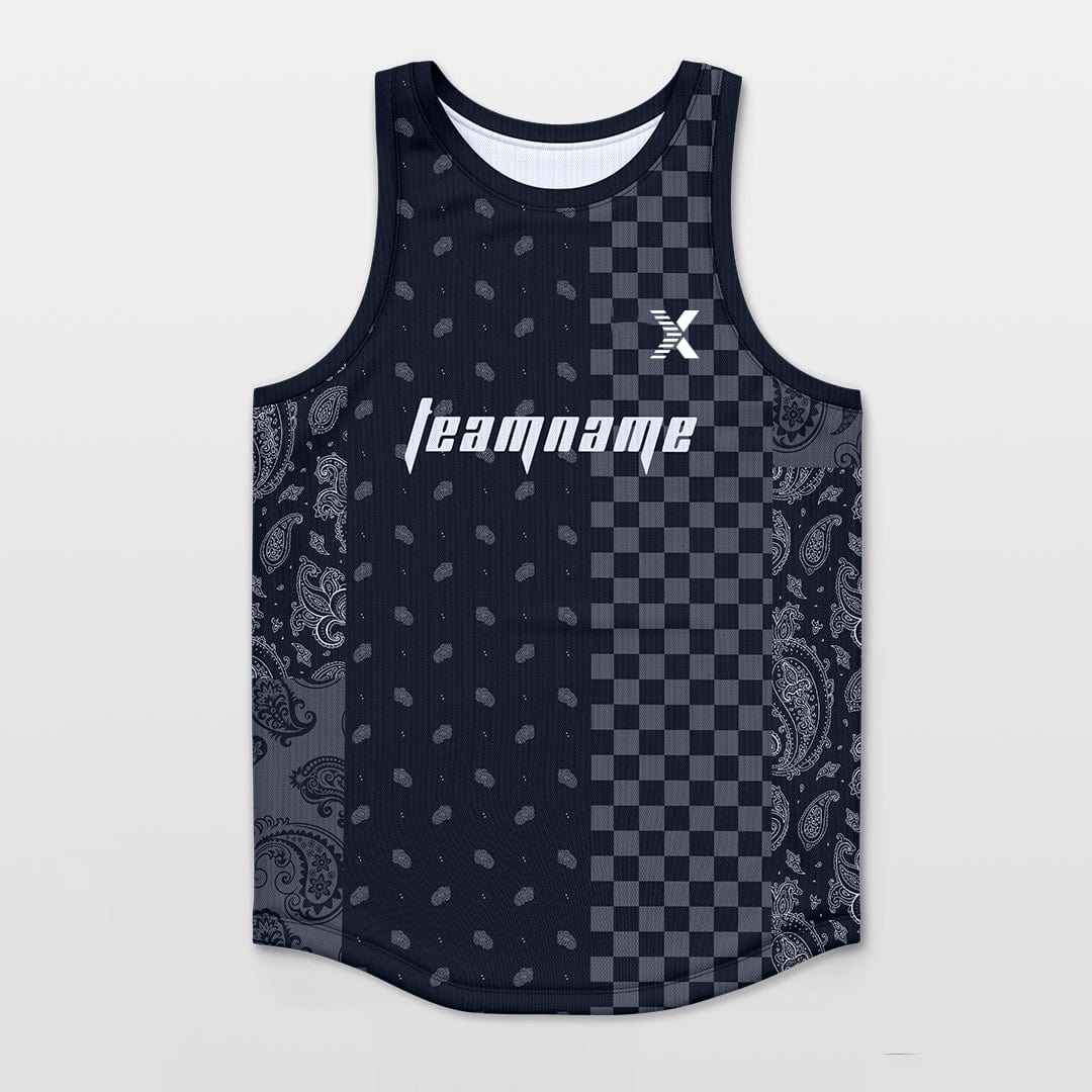 Cikers Sports Basketball Jersey Paisley - Customized Basketball Jersey Top