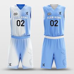 Cikers Sports Basketball Jersey Sky - Customized Reversible Sublimated Basketball Set