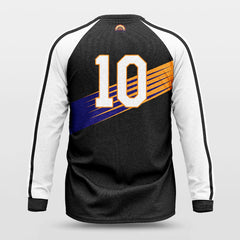 Cikers Sports Basketball Jersey Sun Fire - Customized Baggy Long Sleeve Shooting Jersey