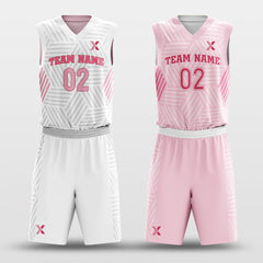 Cikers Sports Basketball Jersey Valentine's Day - Customized Reversible Sublimated Basketball Set