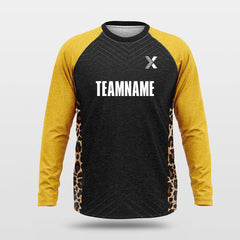 Cikers Sports Basketball Shirts Animal Print - Customized Baggy Long Sleeve Shooting Jersey