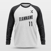 Cikers Sports Basketball Shirts Black / S Basic Black - Customized Baggy Long Sleeve Shooting Jersey