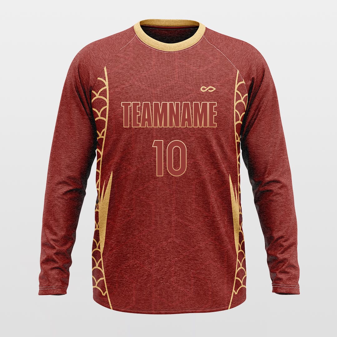 Cikers Sports Basketball Shirts Brown / S Dragon - Customized Baggy Long Sleeve Shooting Jersey