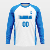 Cikers Sports Basketball Shirts Ice Crystals - Customized Baggy Long Sleeve Shooting Jersey