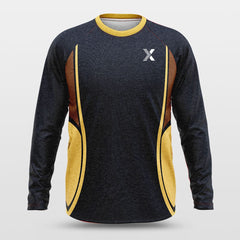 Cikers Sports Basketball Shirts Titan Blue - Customized Baggy Long Sleeve Shooting Jersey