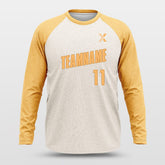 Cikers Sports Basketball Shirts Yellow / S Basic Yellow - Customized Baggy Long Sleeve Shooting Jersey