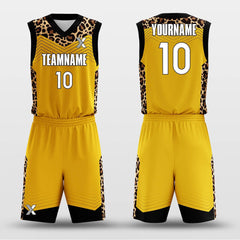 Cikers Sports Basketball Uniforms Animal Print - Customized Basketball Jersey Set Sublimated BK160628S