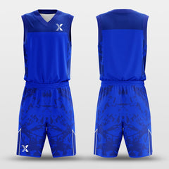 Cikers Sports Basketball Uniforms At Will - Customized Basketball Jersey Design Blue Print