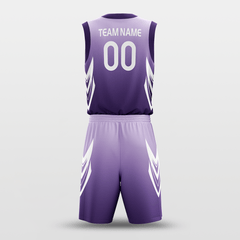 Cikers Sports Basketball Uniforms Bauhinia - Customized Kid's Sublimated Basketball Jersey Set