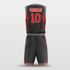 Cikers Sports Basketball Uniforms Black Dragon - Customized Basketball Jersey Set Design BK160131S