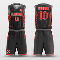 Cikers Sports Basketball Uniforms Black Dragon - Customized Basketball Jersey Set Design BK160131S