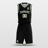 Cikers Sports Basketball Uniforms Black Khaki - Custom Basketball Jersey Design for Team