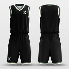 Cikers Sports Basketball Uniforms Black Khaki - Custom Basketball Jersey Design for Team