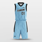 Cikers Sports Basketball Uniforms Blue / 2XS Louver - Customized Basketball Jersey Set Design