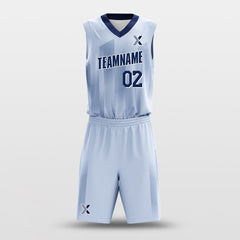 Cikers Sports Basketball Uniforms Blue / S Blue Ladder - Customized Basketball Jersey Design Striped