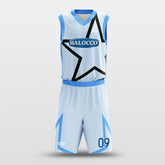 Cikers Sports Basketball Uniforms Blue / S Superstar - Custom Sublimated Basketball Uniform Set