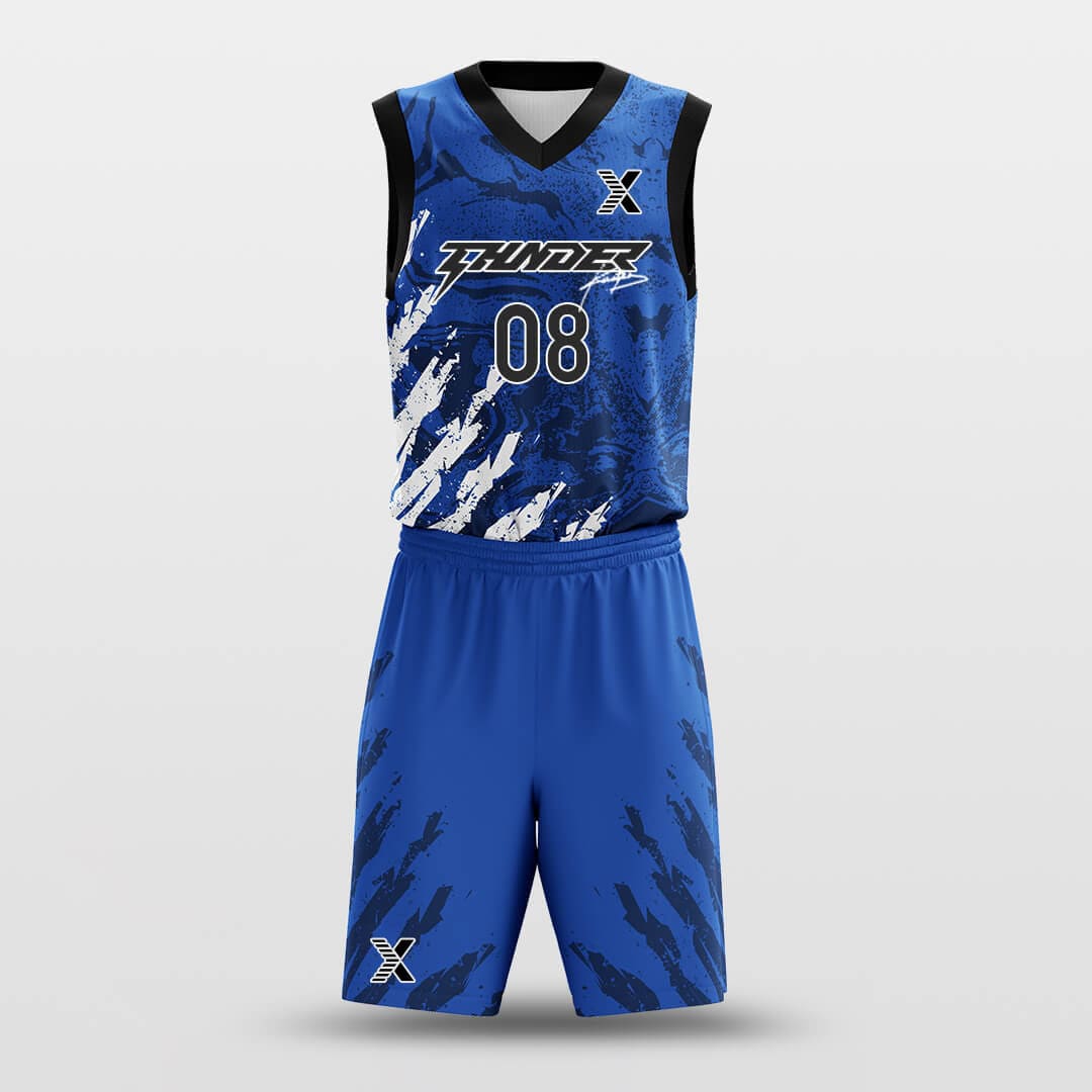 Cikers Sports Basketball Uniforms Blue&White / 2XS Archer - Customized Basketball Jersey Set Sublimated