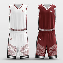 Cikers Sports Basketball Uniforms Broom - Custom Reversible Basketball Jersey Set Sublimated BK260603S