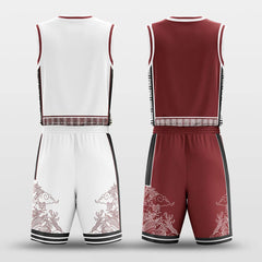 Cikers Sports Basketball Uniforms Broom - Custom Reversible Basketball Jersey Set Sublimated BK260603S