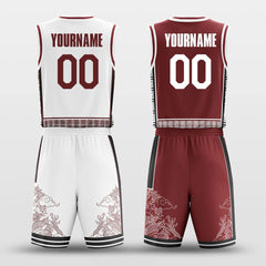 Cikers Sports Basketball Uniforms Broom - Custom Reversible Basketball Jersey Set Sublimated BK260603S