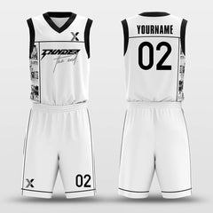 Cikers Sports Basketball Uniforms Caricature - Customized Basketball Jersey Set Design