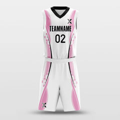 Cikers Sports Basketball Uniforms Cherry Blossom - Customized Basketball Jersey Set Sublimated